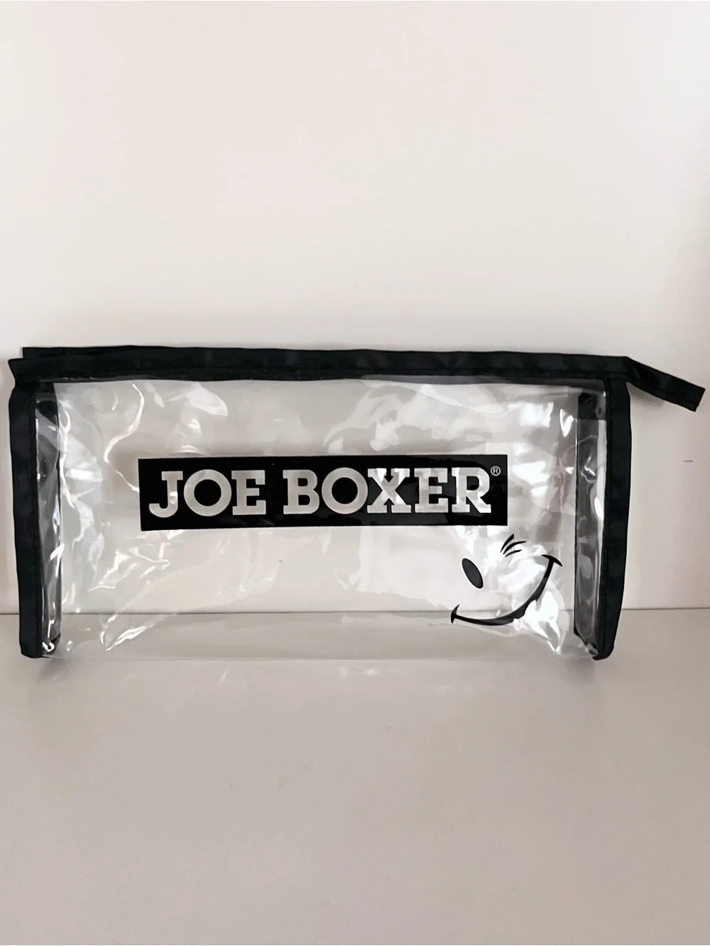 Joe boxer clear zippy pouch